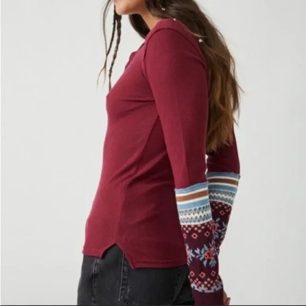 15 Free People Mikah Layering Cuff Wine Combo - Picture 2 of 3